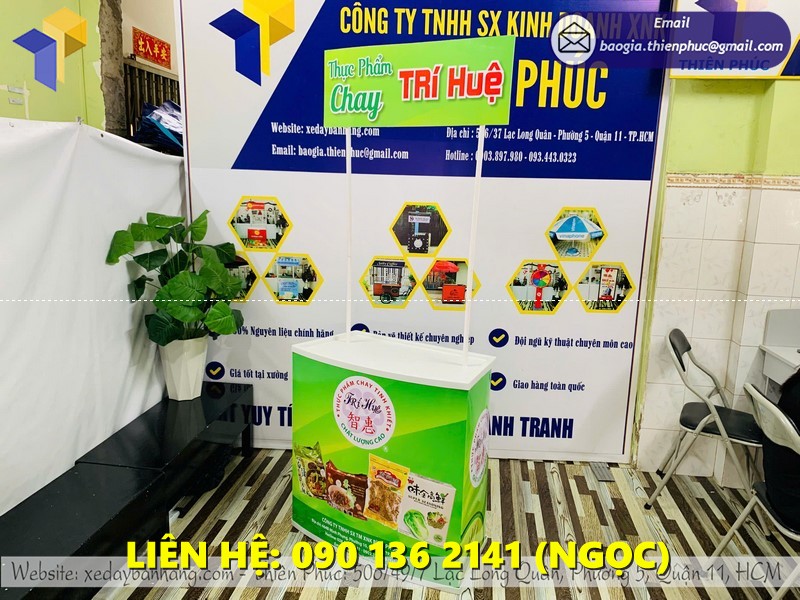 quầy sampling nhựa quảng cáo