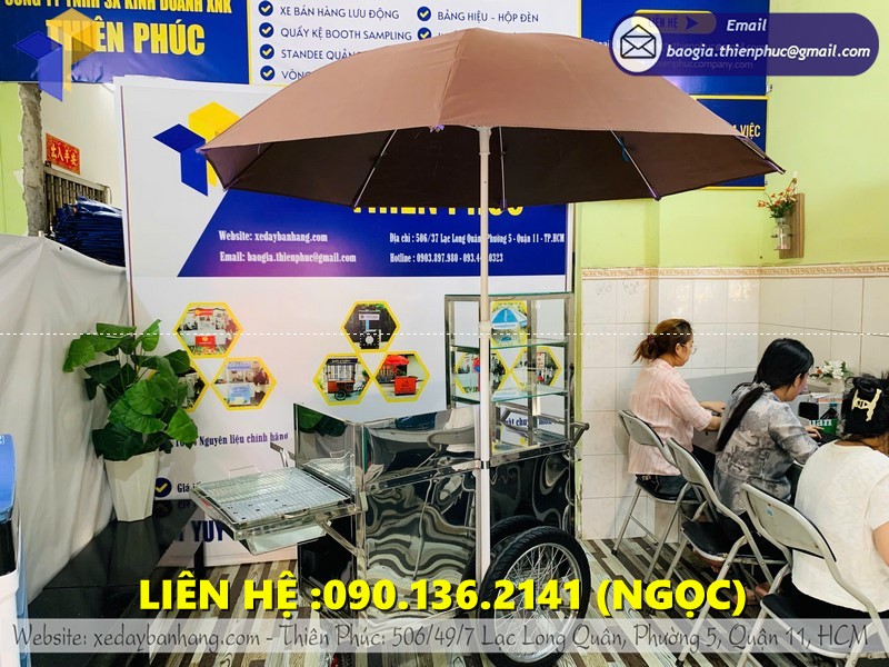 xe bán đồ ăn sáng lưu động