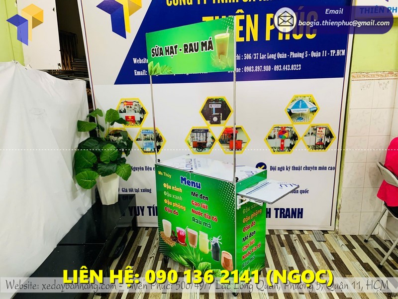 xe bán hàng  gấp gọn