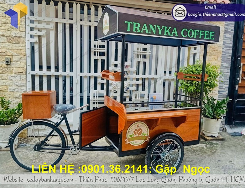xe bike bán coffe