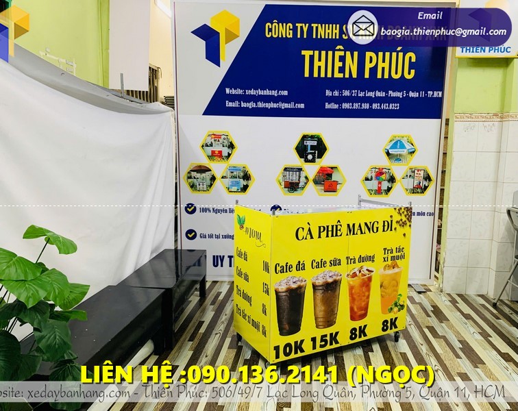 xe cafe gấp gọn take away